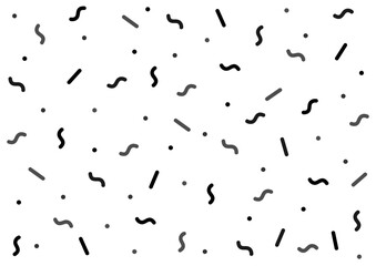 Confetti Seamless Pattern vector element. Retro Seamless Abstract Design Background. Vector Background with Sprinkles