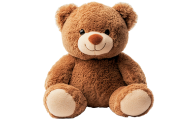 A teddy bear on transparent background, png	