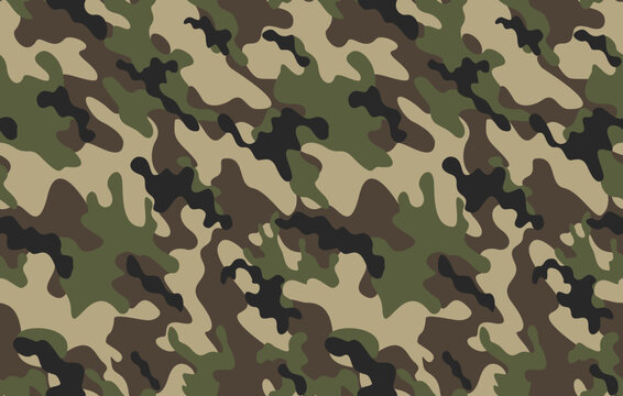 
Camouflage army pattern, vector texture, modern military background