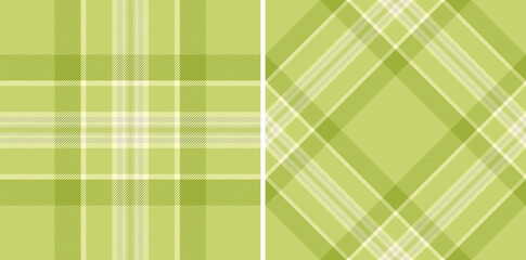 Tartan check seamless of plaid vector fabric with a background texture textile pattern. Set in food colors for vogue fashion trends in the season.