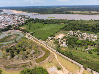 Contentation barrier of water in Linhares, Brazil