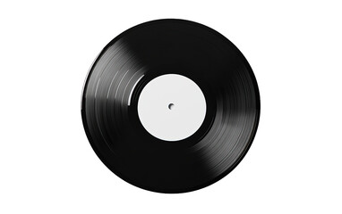 Vector vinyl record on transparent background, png	