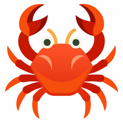 Fototapeta premium vector illustration of red crab