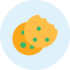 Delicious Cookies Icon Illustration Representing Christmas Treats, Festive Baking, and Holiday Cheer