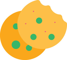 Fototapeta premium Delicious Cookies Icon Illustration Representing Christmas Treats, Festive Baking, and Holiday Cheer