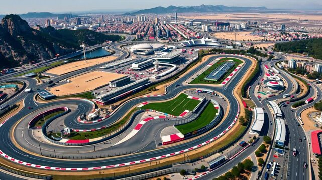 Aerial Views of Formula 1 Circuits Highlighting Track Layouts and Unique Features