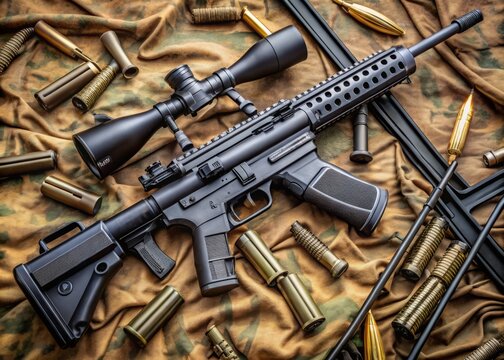 Modern Semi Automatic Rifle