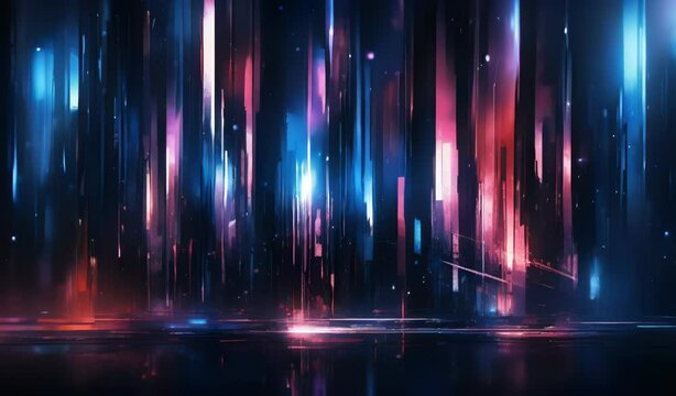 Abstract Neon Lights Background