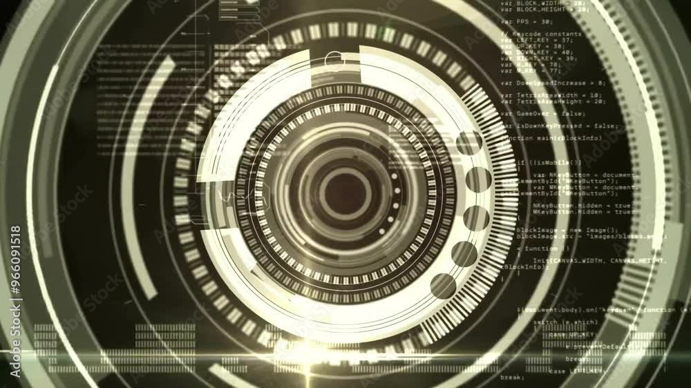 Poster animation of scope scanning and data processing