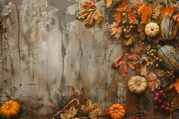 Beautiful greeting card with bright holiday composition for happy joy celebrate Thanksgiving