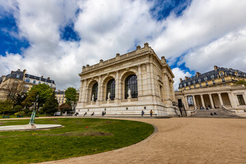 Paris, France - April 12, 2023: View at Palais Galliera in Paris, France. It is a museum of fashion and fashion history established in 1977.