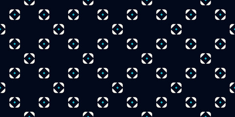 Square grid pattern minimalist classic blue background. Subtle diamond paths create intricate design. Contemporary geometric motif stylish graphics. Seamless vector texture for fashion and interiors.