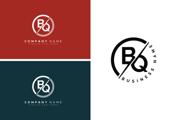 BQ Minimal Vector Logo - Simple Business Logo for Monogram B and Q