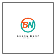 BN Minimal Vector Logo - Simple Business Logo for Monogram B and N