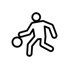 Playing basketball icon