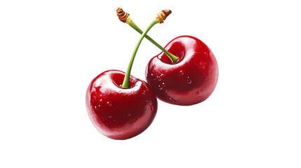 cherry, cut out Based on Generative AI