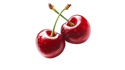 cherry, cut out Based on Generative AI