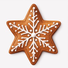 Gingerbread isolated on a white background. Christmas cookies.