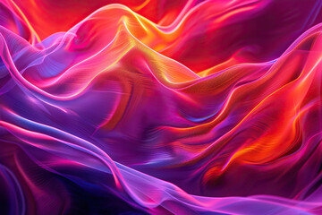 Obraz premium Beautiful texture surface neon wave, design natural abstract background