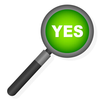 recommend clip art: magnifying glass icon. Yes, on a white background. Vector illustration