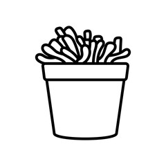 Haworthia Truncate Outline Icon, Vector illustration