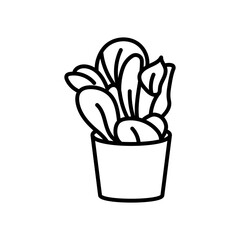 Kalanchoe Outline Icon, Vector illustration © vector