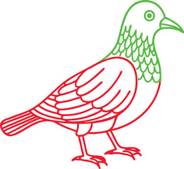 illustration of a pigeon