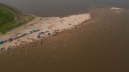 DROUGHT IN THE AMAZON RIVER, THE RIVERS ARE LEFT WITH LITTLE WATER DUE TO THE LACK OF RAIN IN THE...
