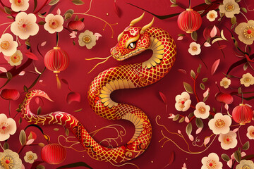 Beautiful greeting card with holiday composition for happy and joy celebrate New Year