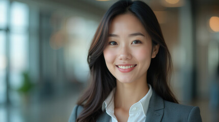 Confident Asian Businesswoman Corporate Headshots - Professional Business Portraits for Executive Profiles, Marketing, and LinkedIn