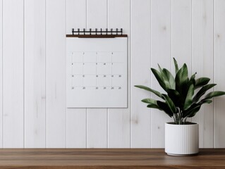 Personalized calendar with family photos, warm and sentimental, 3D illustration random add