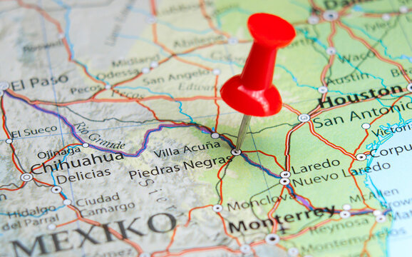 Piedras Negras, Mexico pin on map