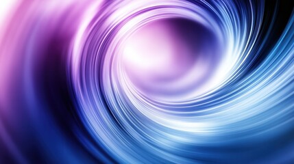 Obraz premium An abstract swirl of vibrant purple and blue hues, creating a sense of motion and fluidity in a digital art style.