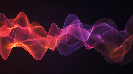 A design showing how sound waves might look, made for computers.