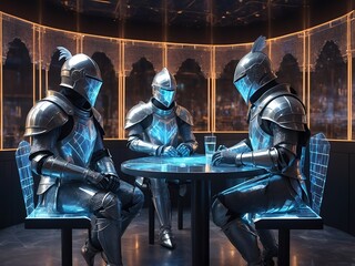 Naklejka premium Crystal Code Conversations