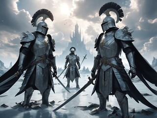 Obraz premium Crystal Knights Battle