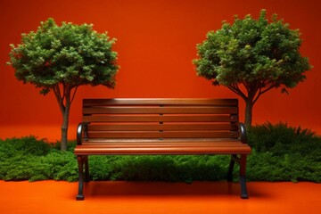 Fototapeta premium park bench