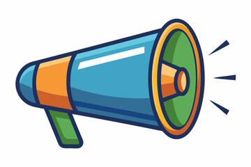 megaphone and loudspeaker vector illustration, hand holding megaphone vector