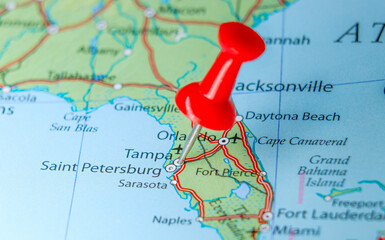 Tampa, Florida pin on map