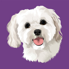 Adobe Illustrator dog head Artwork