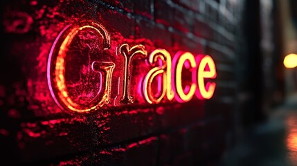 Backlighting personalized name postcard perfect for decor.