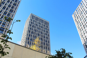 Obraz premium modern buildings on the background of the blue sky
