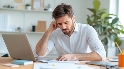Naklejka premium A balanced workspace highlighting the impact of deadlines on mental wellness, focusing on self-care practices to mitigate stress.
