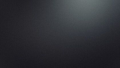 Abstract dark gray background with light gradient and grainy texture