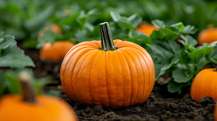 Obraz premium pumpkin on the ground