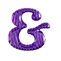Fluted purple symbol