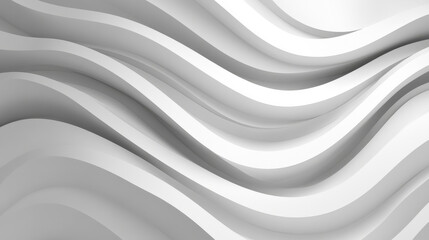 A modern, abstract background with wavy lines in shades of gray and white. Perfect for banners, wallpapers, or covers.