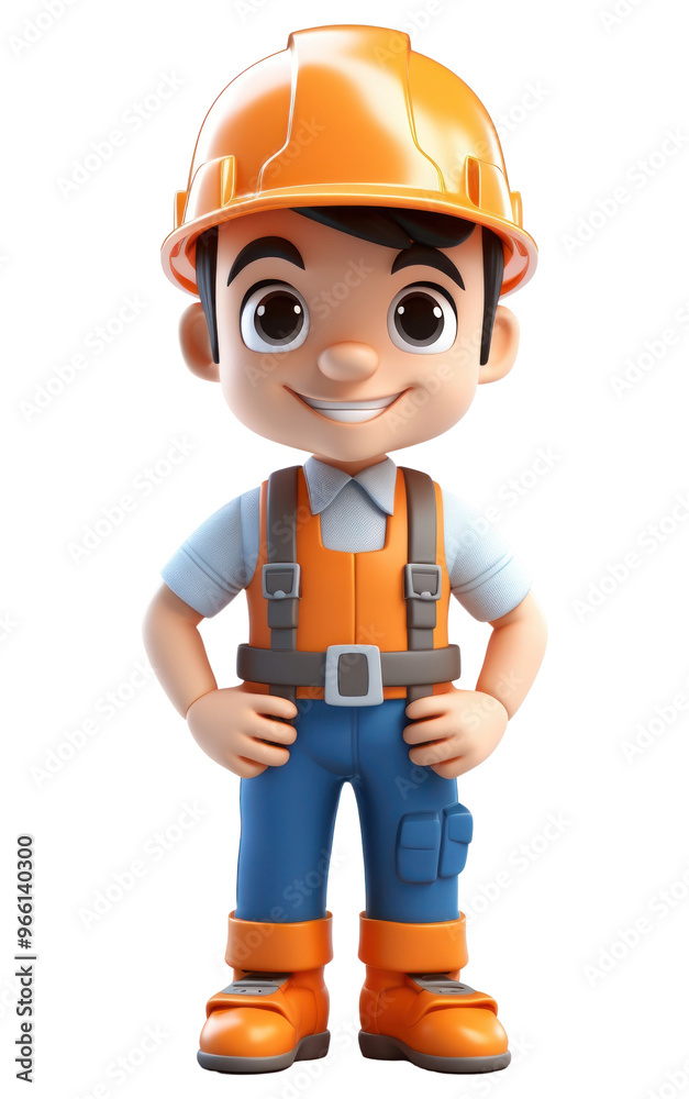 Sticker PNG Construction cartoon hardhat helmet.