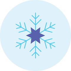 Beautiful Snow Icon Illustration Representing Winter Weather, Seasonal Beauty, and Festive Holiday Celebrations