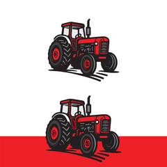 Obraz premium Tractor Logo for Farming and Agriculture